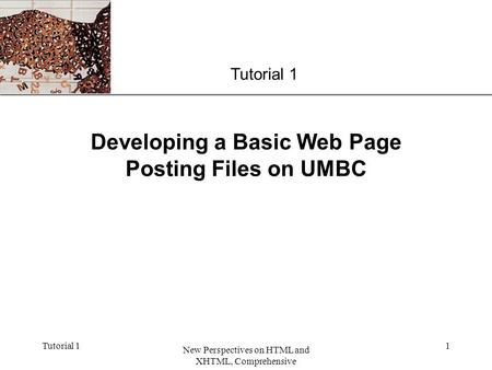Developing a Basic Web Page Posting Files on UMBC