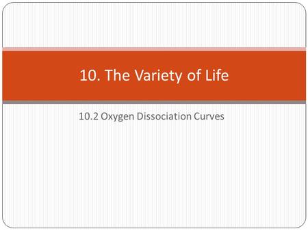 10.2 Oxygen Dissociation Curves