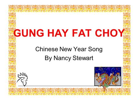 Chinese New Year Song By Nancy Stewart