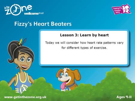 Lesson 3: Learn by heart Today we will consider how heart rate patterns vary for different types of exercise. Instructions on how to use this PowerPoint.