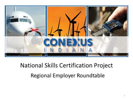 National Skills Certification Project Regional Employer Roundtable 1.