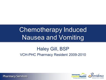 Chemotherapy Induced Nausea and Vomiting