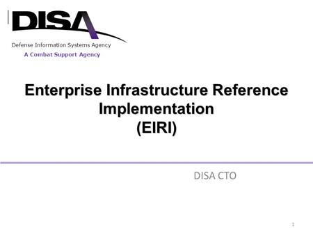 Enterprise Infrastructure Reference Implementation