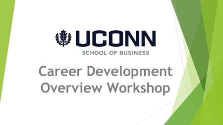 Career Development Overview Workshop. Are you ready??  Organize yourself  Stay organized  Set a goal  Review your progress  Follow Up  There is.