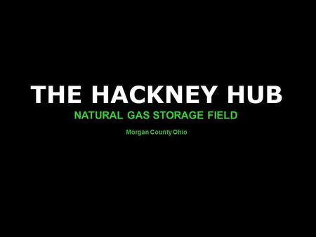 THE HACKNEY HUB NATURAL GAS STORAGE FIELD Morgan County Ohio.