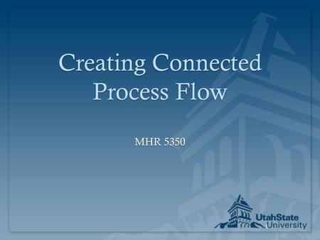 1 Creating Connected Process Flow MHR 5350. 2 Just-in-Time  Right part  Right amount  Right time  Right place.