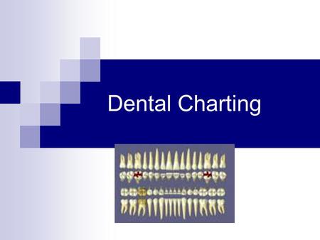 Dental Charting.