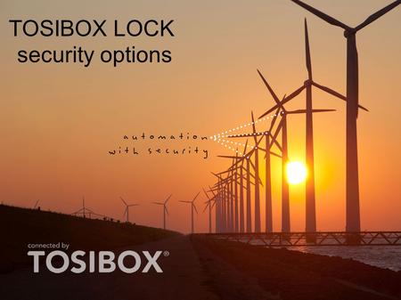 TOSIBOX LOCK security options 1 1.