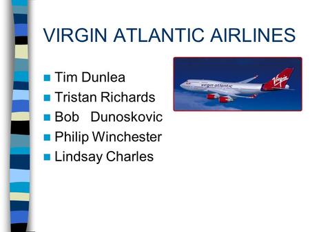 VIRGIN ATLANTIC AIRLINES