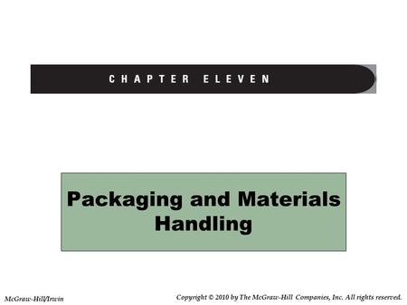 Packaging and Materials Handling
