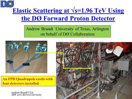 Elastic Scattering at s=1.96 TeV Using the DØ Forward Proton Detector