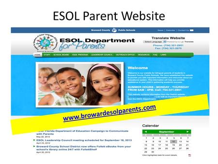 ESOL Parent Website 1 www.browardesolparents.com.