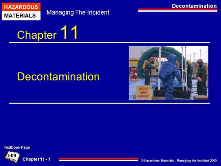 Chapter 11 Decontamination