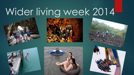 Wider living week 2014. Combat Cafe two days at an internet café 1 day at woodhil paintball 1 day at laser tag $220.