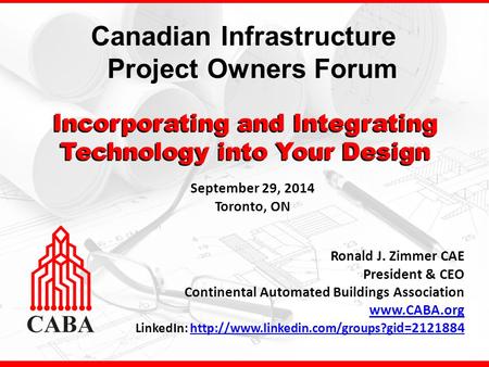 Canadian Infrastructure Project Owners Forum