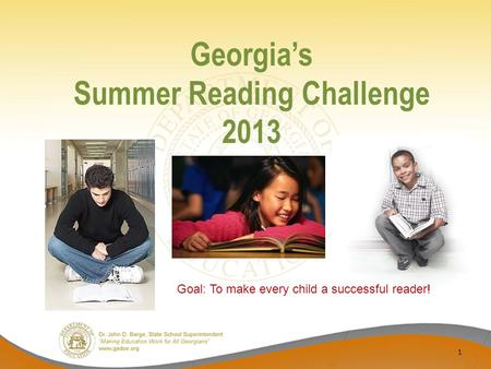 Georgia’s Summer Reading Challenge 2013