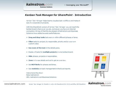 Kanban Task Manager for SharePoint ‒ Introduction