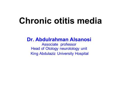 powerpoint presentation on otitis media