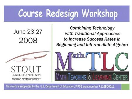 Math TLC Tutor Lab Overview: All sections of Math 010 and 110 are taught in a single, dedicated, technology-enhanced classroom that is adjacent to a.