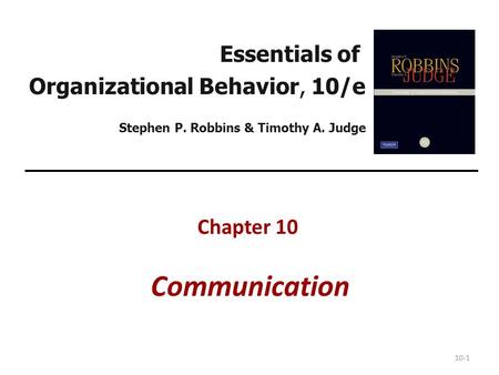 Chapter 10 Communication