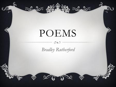 POEMS Bradley Rutherford. QUICK DRAW  Quick draw is a one-sided snapshot of a relationship. The speaker of the poem is waiting for contact from her lover.