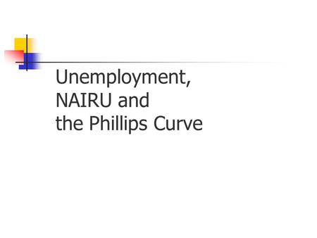 Unemployment, NAIRU and the Phillips Curve. Types of Unemployment Unemployment caused when people move from job to job and claim benefit in the meantime.