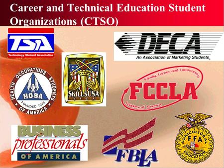 Career and Technical Education Student Organizations (CTSO)