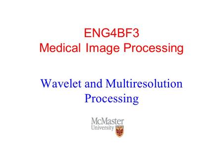 ENG4BF3 Medical Image Processing