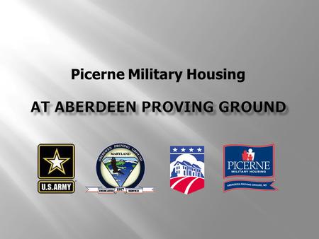 Picerne Military Housing. 2 Residential Communities Initiative Military Housing Privatization (MHPI) Act - 1996 Eliminate Inadequate housing through public-private.