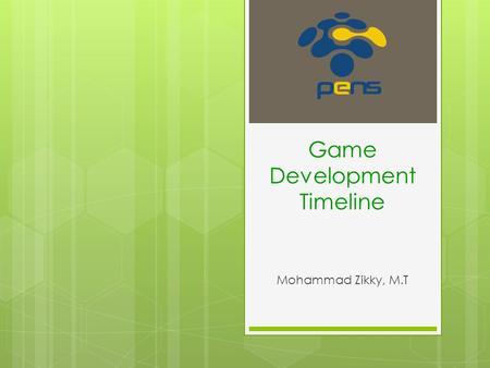 Game Development Timeline