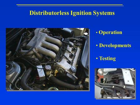 Distributorless Ignition Systems