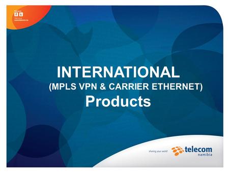 INTERNATIONAL (MPLS VPN & CARRIER ETHERNET) Products.