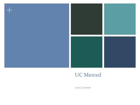 + UC Merced 2005-Current. + The University UC Merced is the first new American research university in the 21 st century, with a mission of research, teaching.