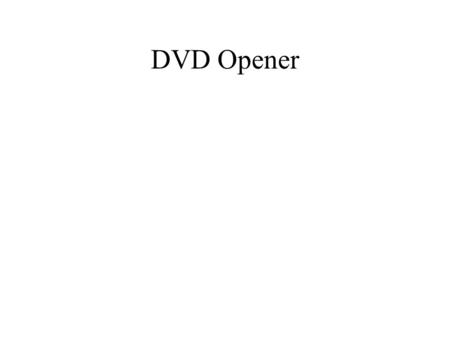 DVD Opener. Buena Vista Home Entertainment, Disney's home video division, has just announced a plan to begin marketing disposable, self-destructing rental.