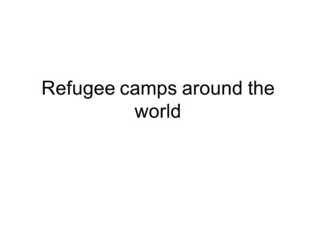 Refugee camps around the world. Greek Cypriot children after the 1974 Turkish/Greek Cypriot war.