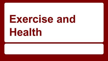 Exercise and Health. How does exercise enhance health? The exact way that exercise works to prevent the development of various chronic diseases in not.