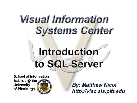 Overview What is SQL Server? Creating databases Administration Security Backup.