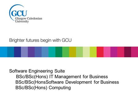 Software Engineering Suite BSc/BSc(Hons) IT Management for Business BSc/BSc(HonsSoftware Development for Business BSc/BSc(Hons) Computing.