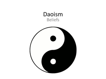 Daoism Beliefs.