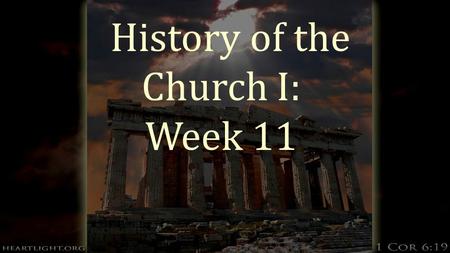 History of the Church I: Week 11. The Eastern Orthodox Church  Their view of salvation is based on the Greek traditions which are traced back to Paul’s.