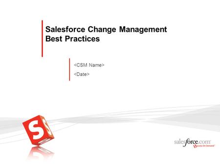 Salesforce Change Management Best Practices