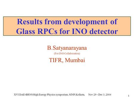 Results from development of Glass RPCs for INO detector