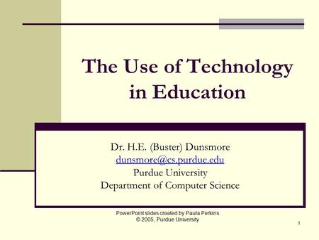 The Use of Technology in Education