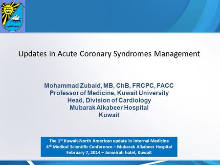 Updates in Acute Coronary Syndromes Management