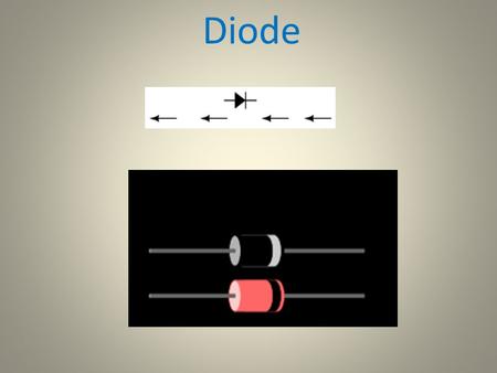 Diode. Introduction A diode is an electrical device allowing current to move through it in one direction with far greater ease than in the other.