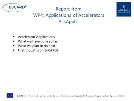 WP4: Applications of Accelerators