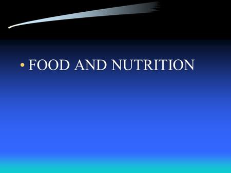 FOOD AND NUTRITION I. NUTRIENTS A. NUTRIENTS – SUBSTANCES IN FOODS THE BODY NEEDS IN ORDER TO GROW, HAVE ENERGY, AND STAY HEALTHY.