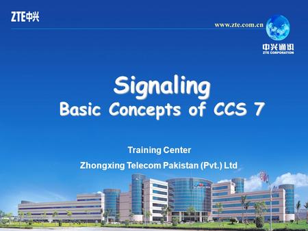 Signaling Basic Concepts of CCS 7 Training Center