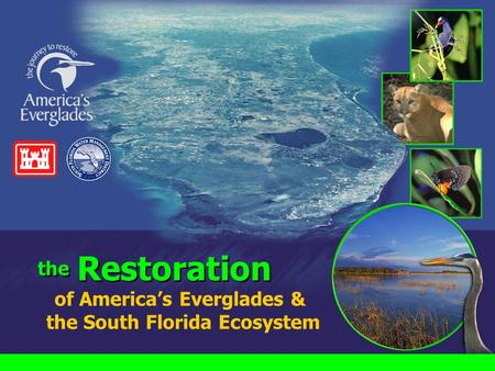 Of America’s Everglades & the South Florida Ecosystem the Restoration.