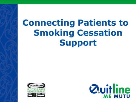 Connecting Patients to Smoking Cessation Support.
